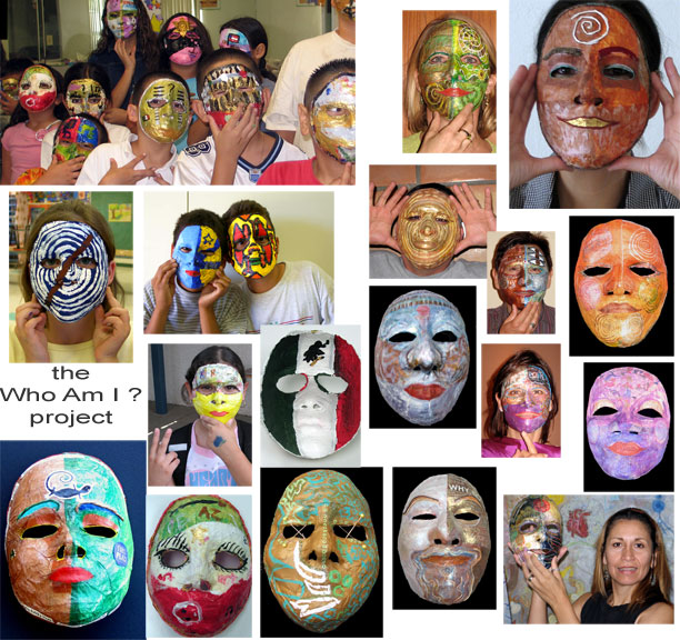 mask making colage